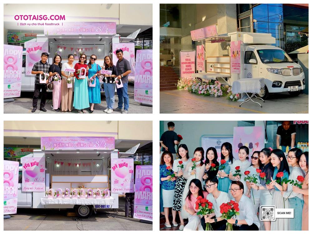 Thuê xe bán hàng lưu động để tổ chức tặng quà cho anh, chị, em nhân viên trong công ty